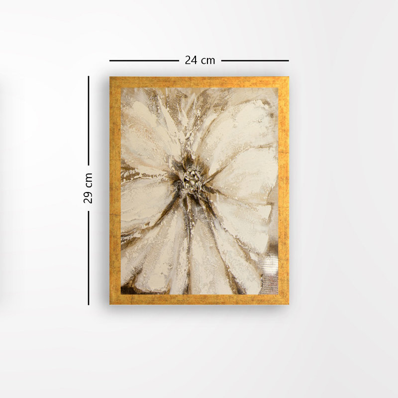 Élégante peinture encadrée décorative, 9,4 po x 11,4 po | 100% panneau de fibres à densité moyenne avec cadre 100% bois (épaisseur: 0,8 pouce) | Parfait pour la décoration intérieure, le salon ou le bureau | Art mural unique pour tout espace