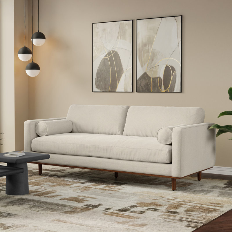 Canapé Morrison, L 89 po, Beige