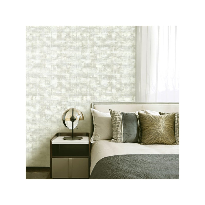 Elegance 10m x 53cm Glitter Wallpaper Roll, Silver Grey