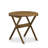 3 Piece Folding Patio Bistro Sets Outdoor Set Contains a Round Acacia Wood Coffee Table and 2 Folding Arm Chairs, 30x30 Inch, Natural Oil Oil