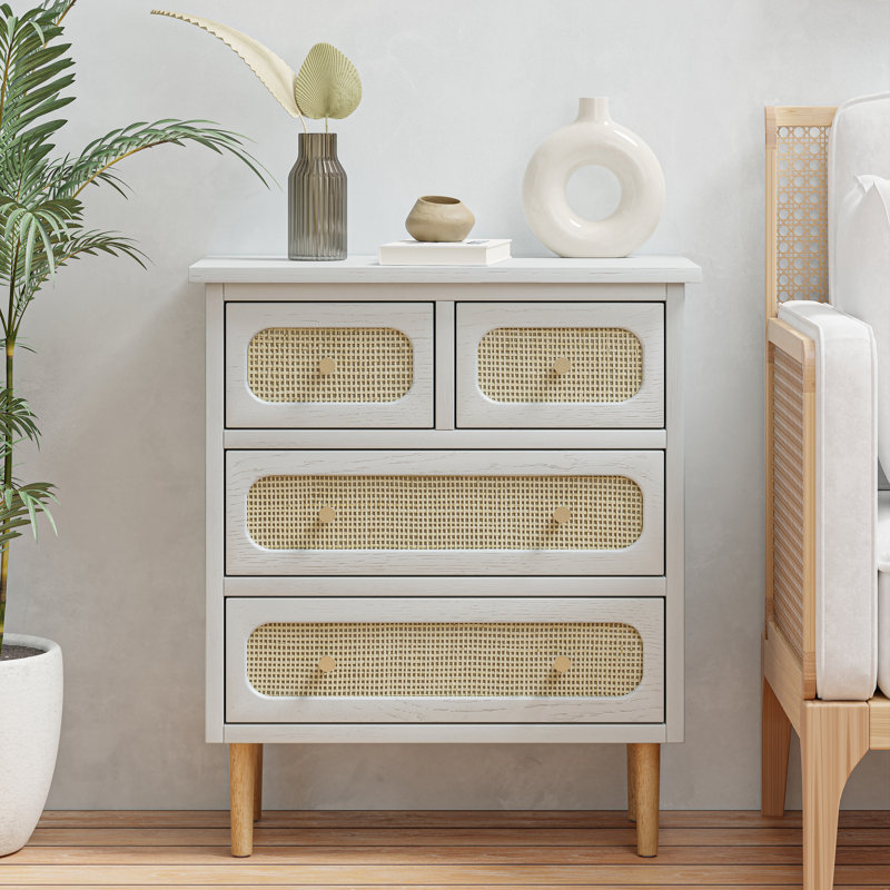 Commode décorative moderne à 4 tiroirs Estey