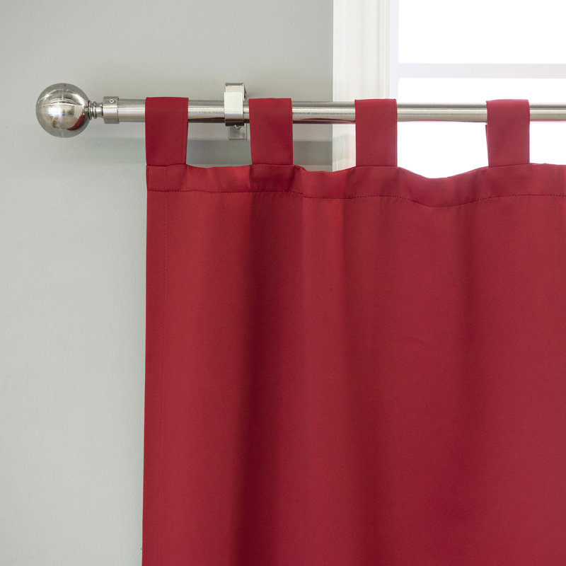 Cantonnière sur mesure 29 po Portersville, Rouge cardinal