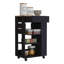 Blosson Kitchen Cart, One Drawer, Two Open Shelves, Four Casters - Light Oak-766290933