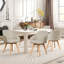 Swivel Linen Modern Upholstered Back Dining & Side Chair-318539173-496446517