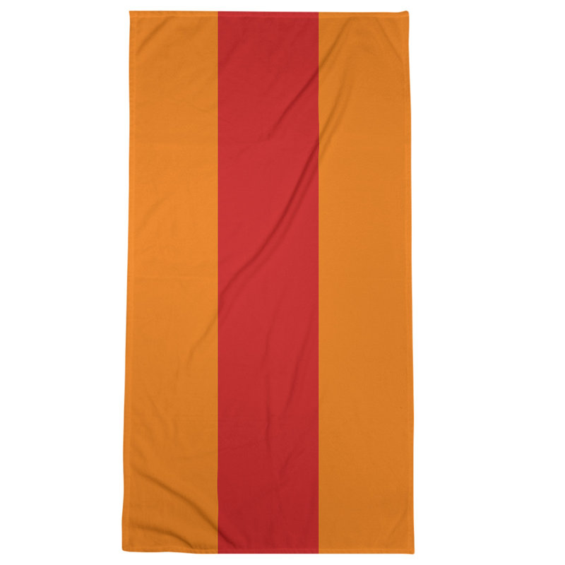 Microfiber Bath Towel, Tennessee Red Football Orange/Red