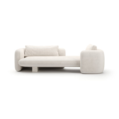 Overlap Bedroom Chaise Ecru by Caracole