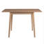 Table de salle à manger extensible de 29 à 45 po pour 4 personnes, table de cuisine pliante avec pieds en bois d'hévéa, table de salle à manger peu encombrante pour le salon, la cuisine, la salle à manger et le petit espace (table seulement)-878103060