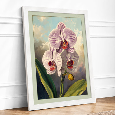 Orchid in Bloom Botanical - Framed Print
