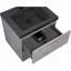 Meuble-lavabo flottant 24 po avec lavabo, meuble de rangement mural avec lavabo à quartz noir et tiroirs à fermeture en douceur entièrement assemblés