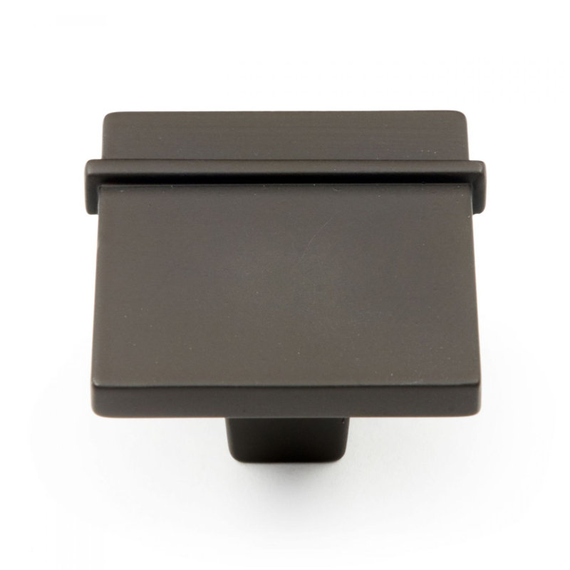 Newbury 1 5/16" Length Square Knob, Oil Rubbed Bronze