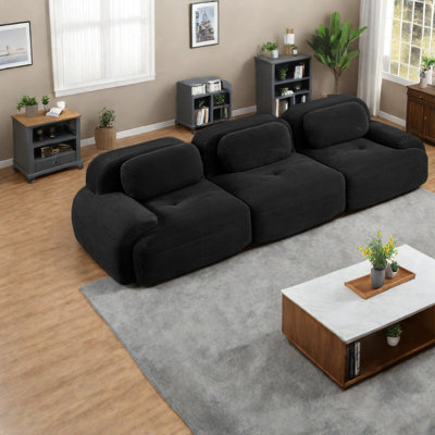 Comfortable Modern Corduroy Sofas, Ergonomic Design For Living Room
