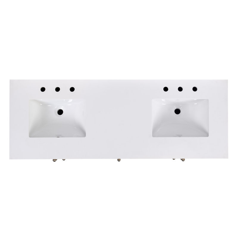 Nora 60 in. W Quartz Single Sink Bathroom Vanity Set, Antique Taupe