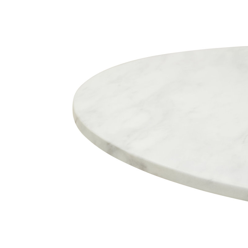 Round Marble Top Metal Base Dining Table