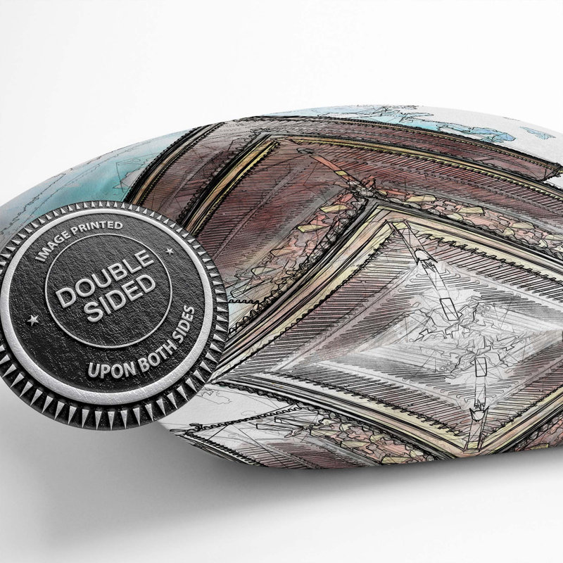 Square Throw Cushion, 55cm H x 55cm W x 20cm D