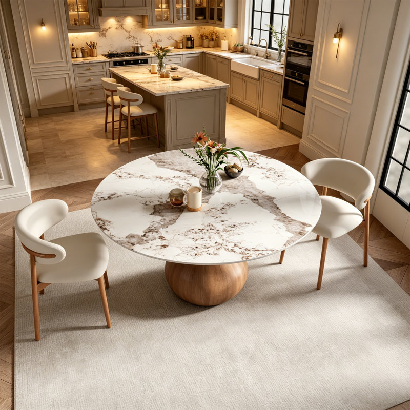 Ensemble de salle à manger de coin-repas 3 pièces 59 po avec 2 chaises rembourrées, H 29,5 po x l 59 po x P 59 po