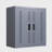 Roomfitters Wall Mounted Metal Garage Cabinet, Floating Tool Storage Organizer with Door, Steel, Gray