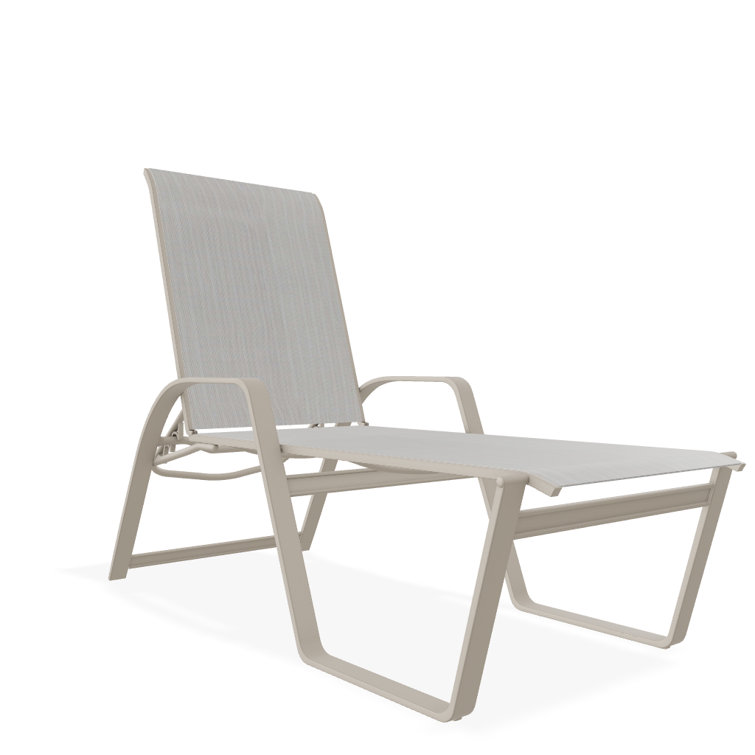 Holna Outdoor Rust-Resistant Metal Chaise Lounge