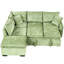 Canapé modulaire de 84,7 po avec rangement, oreillers, ports de charge - rangement pratique et confortable, 2 prises de courant, espace pour les oreillers et pratique-1698823829