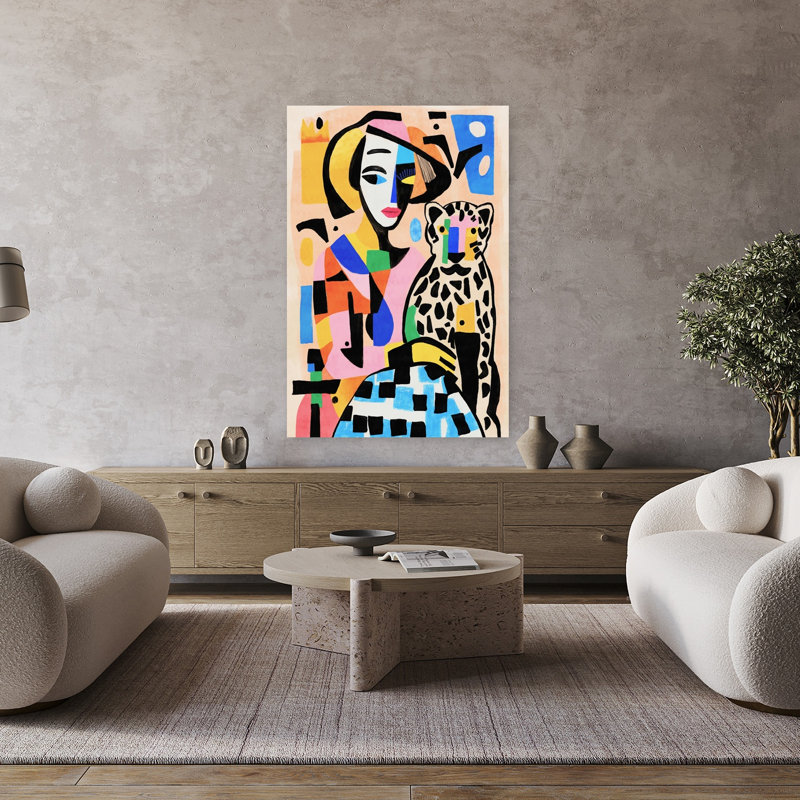 Art contemporain, art contemporain abstrait, H 36 po x l 24 po