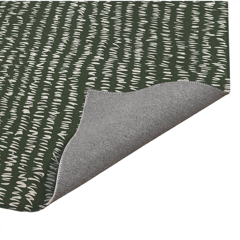 Tapis de bureau léger Crop Row, L 6 pi x L 4 pi, Chimichurri