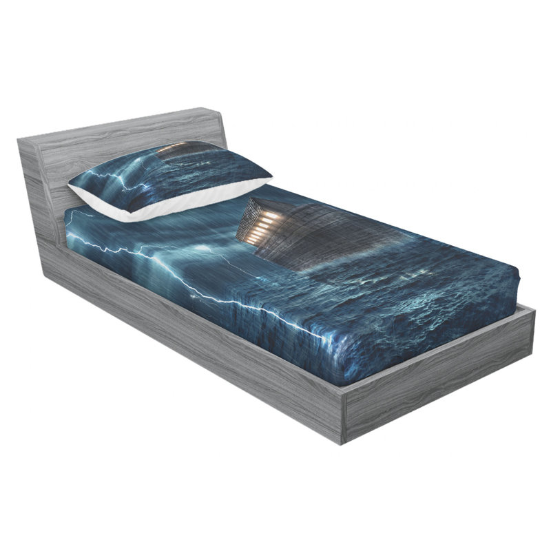 Microfiber Sheet Set, Twin Sheet Set with Fitted Sheet