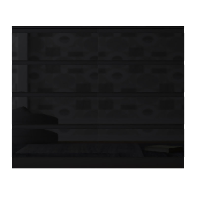 8 Drawer 120Cm W Double Dresser