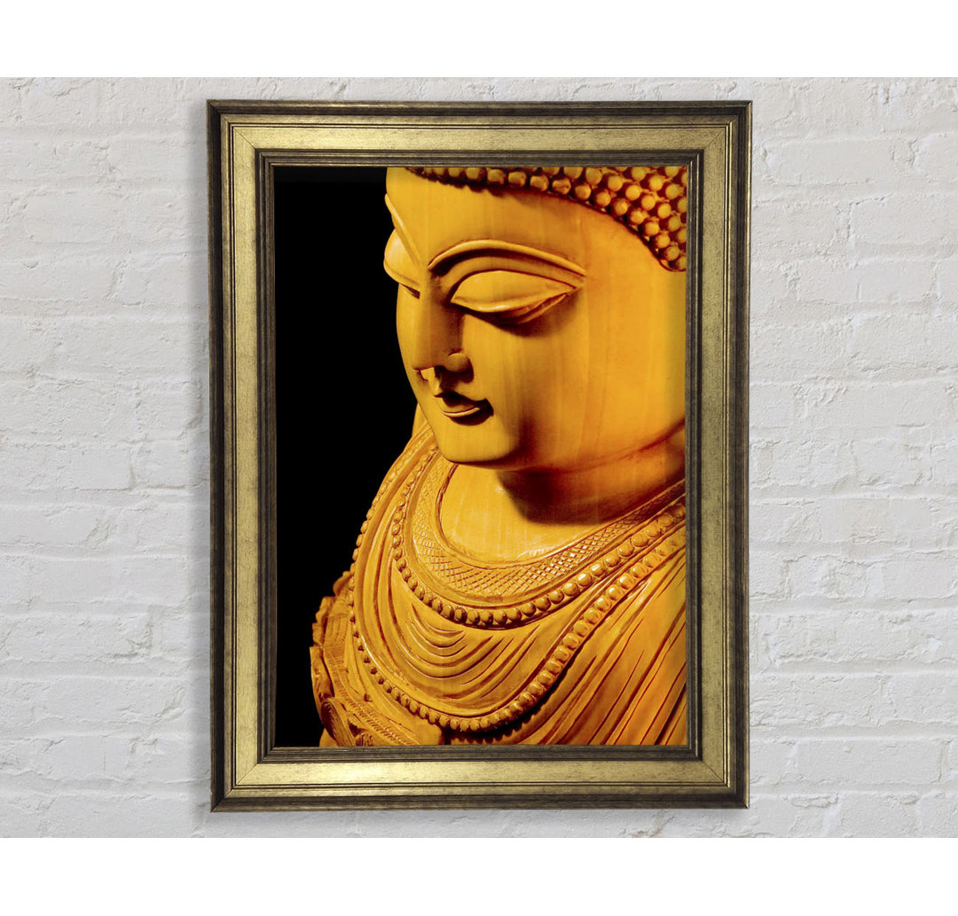 Buddha In Goldenem Licht - Einzelner Bilderrahmen Kunstdrucke