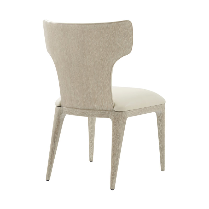 Repose Leather Dining Chair, Gray