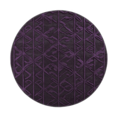 Tapis mauve intérieur et extérieur Trellis