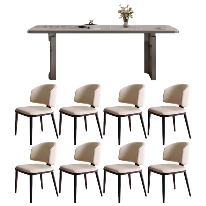 Ensemble de salle à manger Jolin, H 29,53 po x L 70,87 po x l 35,43 po, 9