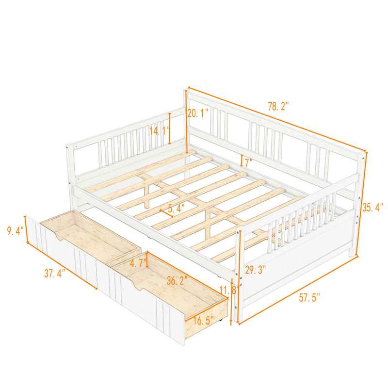 Solid Wood Daybed, Espresso