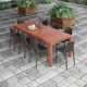 Anautica 88'' Rectangular 8 - Person Outdoor Dining Set