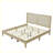 Solid Wood Platform Bed With Rattan-1642862812