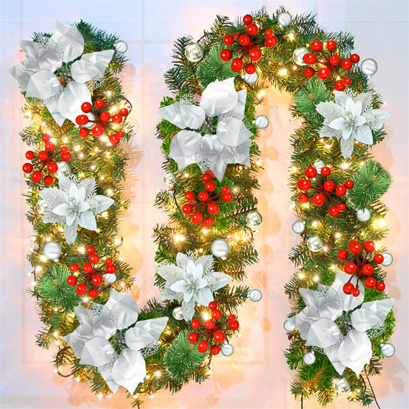 30cm Lighted Garland with Lights