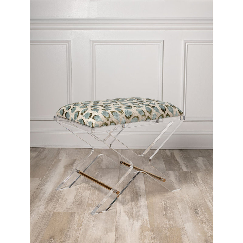 Delano Ocelot Bench, Ocelot Celadon, Gold