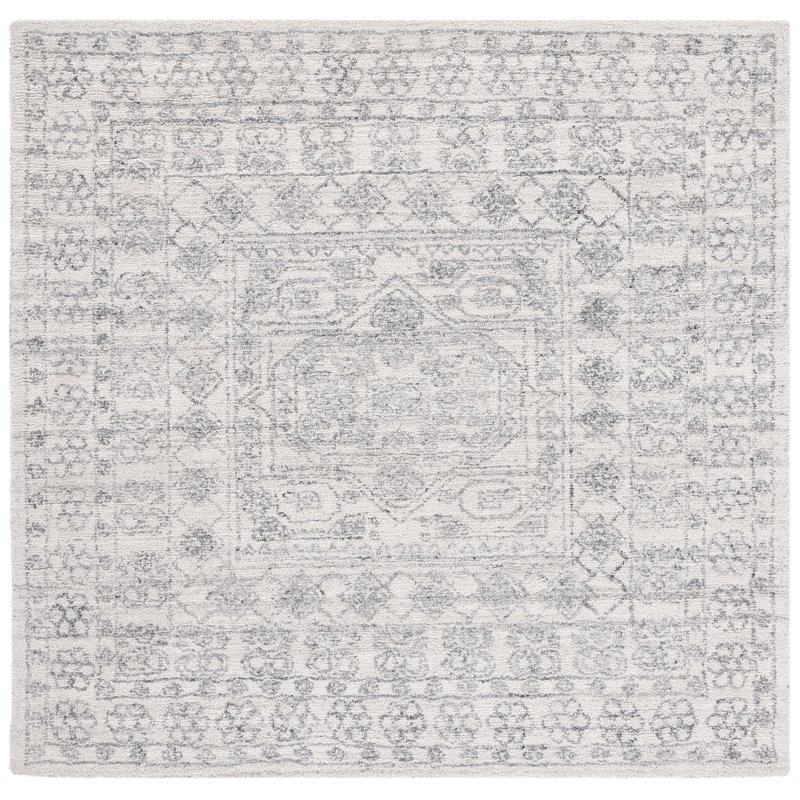 Marquee Hand Tufted Performance Oriental Rug, Square 6'