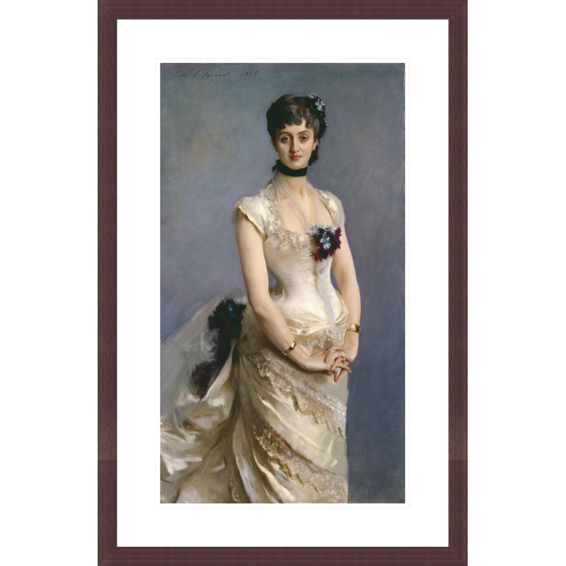 «Madame Paul Poirson» par John Singer Sargent, impression giclée encadrée, H 29,5 po x l 19,28 po