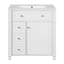 Meuble-lavabo de salle de bain avec lavabo en céramique, 30 po, armoire de rangement avec portes à fermeture en douceur et organisateur de porte-1069641072