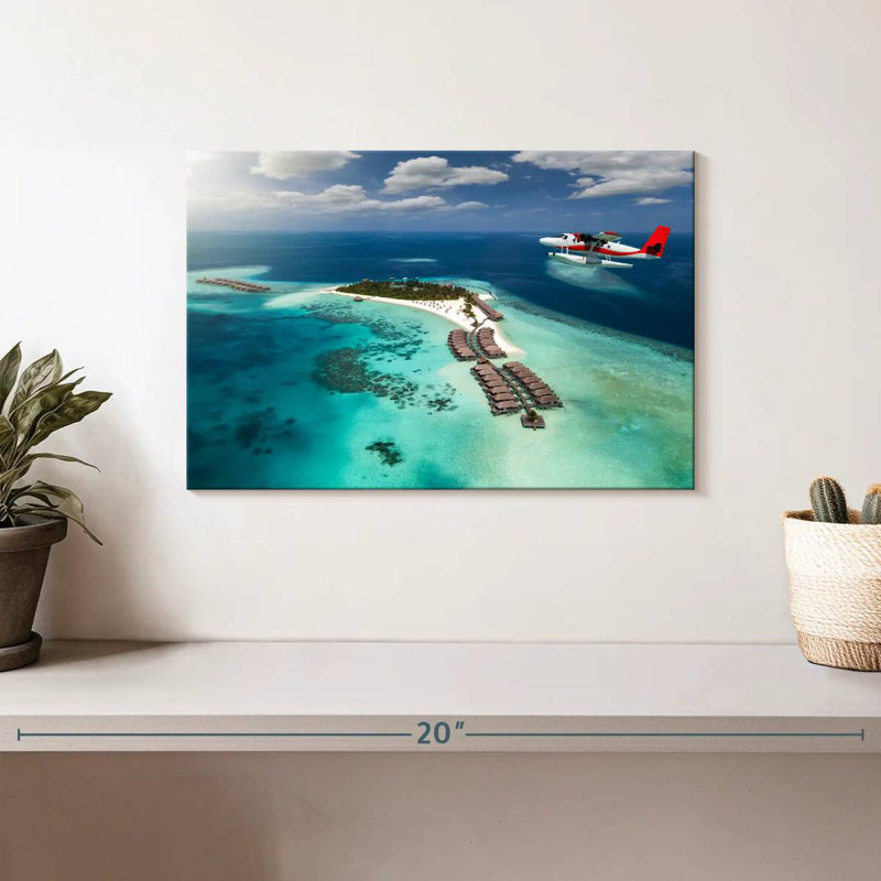 Hydravion des Maldives, H 8 po x l 12 po