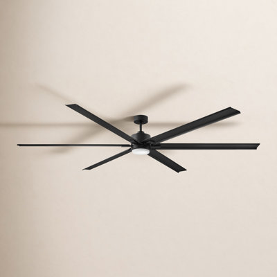 82" Collette 6 - Blade LED Standard Ceiling Fan with Wall Control and Light Kit Included