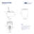 ERIDANUS Elongated Smart Toilet with Bidet Wash,  Heated Seat, 1.28 Gallons Auto Flush, Warm Air Dryer, Auto Sensor Flush, Foot Sensor Flush & Night Light (Remote Included)