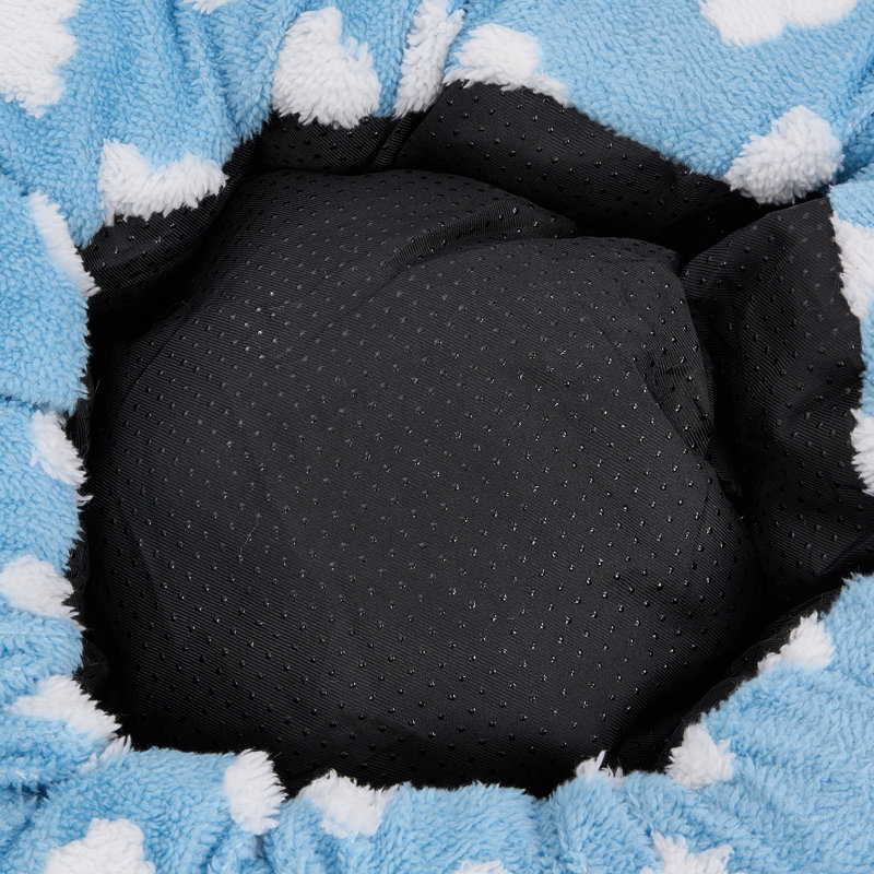 Plush Fabric, PP Cotton Nest Pet Bed