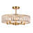 Transitional 5 Light Round Crystal Chandelier-1439297597