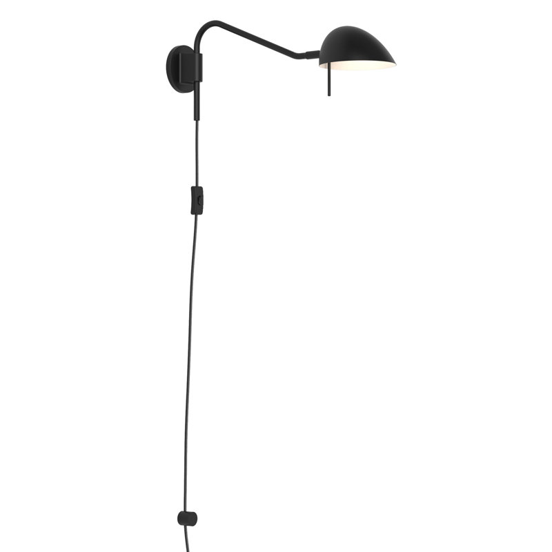 Serge 1 - Light Armed Sconce, Matte Black