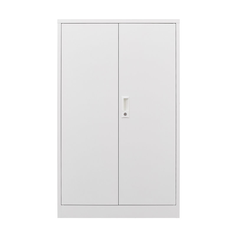 White Metal Folding Storage Cabinet, Folding File Organizer, Storage Cabinet With Door Locks And Adjustable Shelves, Suitable As A Folding Locker Cabinet For Home, Office, School & Garage Use