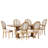 6 - Person Extendable Trestle Dining Set-1848681037