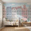 Murale rétro Whimsical Townhouse-756985389-756985376