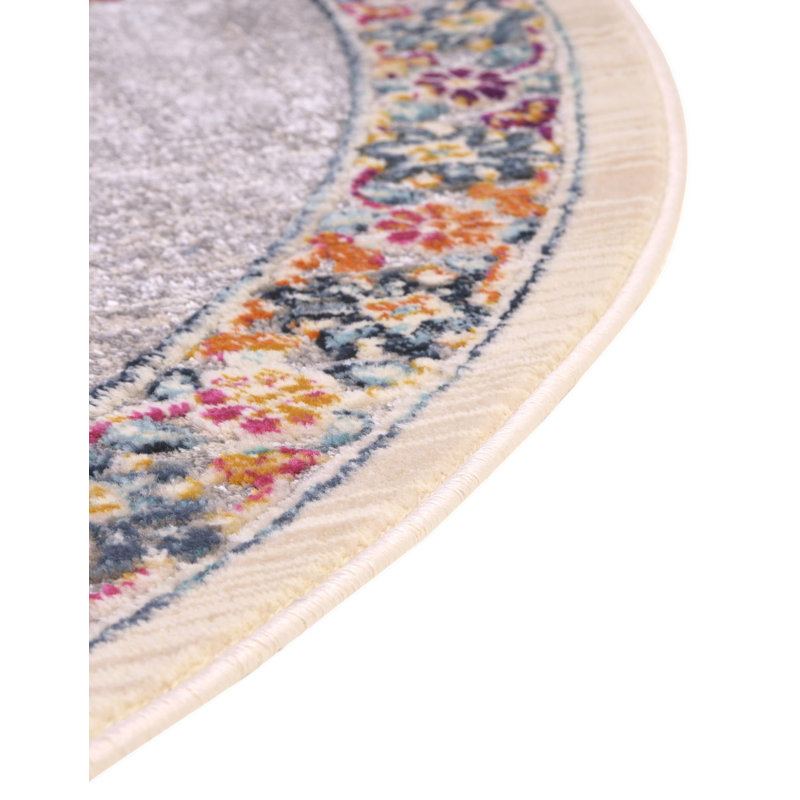 Oriental Indoor Rug, Round 5'1"
