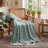 Bedsure Throw Flannel Fleece Blanket for Girls, 300 GSM Soft and Cozy Blanket for Dorm & Home Decor, Green, All-Season Gift-116397905-116397902