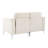 Two - Seater Beige Corduroy Sectional , Sinuous Spring And Pocket Seating, Modular Design, Frame, Hassle Assembly For Two, Solid + Manufactured Wood Multiple Cushion Seat Style, Quick Easy Process-1584755065